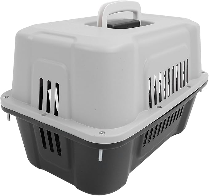 Asixxsix Pet Carrier, 4 Sides Ventilation Lockable Door Hard Sided Cat Carrier, Dog with 12 Accessories for Outdoor Home Car Travel