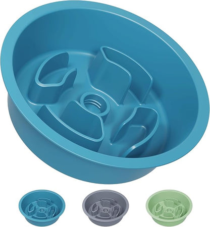 AVERYDAY Slow Feeder Dog Bowls for Medium Breeds Fits Raised Feeding Station, Puzzle Dog Food Bowls to Slow Down Eating, Dogs Feeding Bowl with Non-Slip, Slows Feeder Pet Bowl for Wet and Dry Food