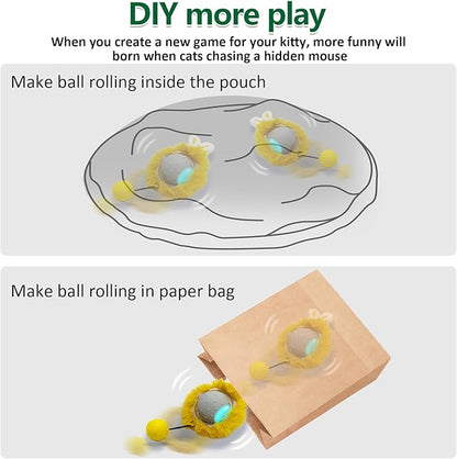 Interactive Cat Toys Ball Super Drive Electric Cat Toy Automatic Rolling Robotic Car Motion Activate
