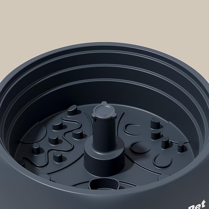 Gardner Pet Adjustable Feeder Bowl for Medium/Large Dogs – 9.85'' L, Suction Base, Detachable Platform Insert, Freeze-Friendly, BPA-Free