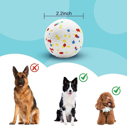 6 Pack Dog Toy Balls, 2.2 Inch ETPU Material, Replacement Balls for Automatic Ball Launcher Machine, Perfect for Small & Medium Dogs, Perfect for 2.2 Inch Automatic Launcher