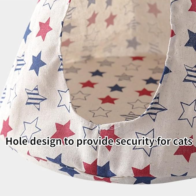Breathable Cat Hammock Bed Comfortable Hanging Pet Hammock Bed Swing for Cats Small Dogs Rabbits (Pinkish-Orange,Large)