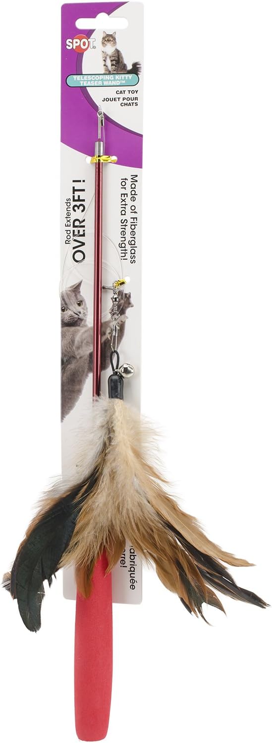 Bulk Buy: Ethical Pets (2-Pack) Telescoping Kitty Teaser Wand 36' 52008