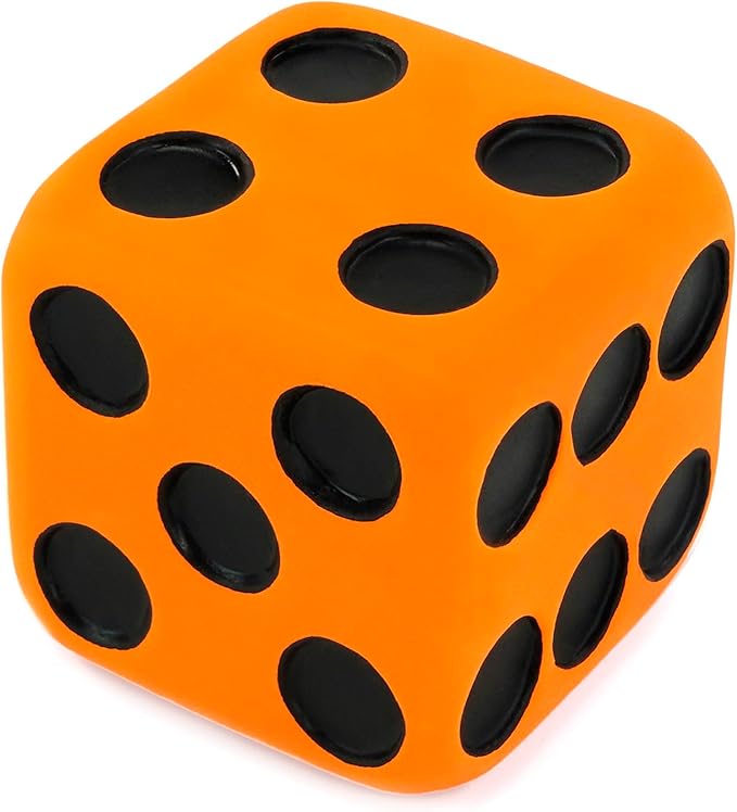 CHIWAVA 4 Pack 1.7" Squeaky Latex Dog Toys Dice Puppy Fetch Interactive Play for Small Dogs
