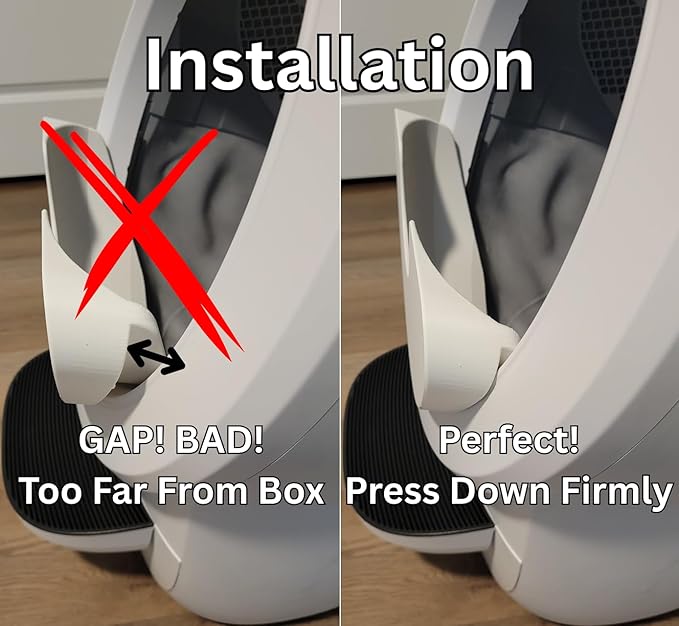 Low Entry Max Shield for Litter-Robot 4: Anti-Flicking, Single Part (White Low Entry w/Leveler)
