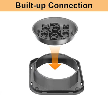 Slow Feeder Dog Bowls for Small Breed, Anti-Slip Puzzle Feeder Bowl to Slow Down Eating for Dogs, 1 Cup Maze Pet Food Feeding Bowl, Bloat Stop Preventing Puppy Dish - Starry Gray