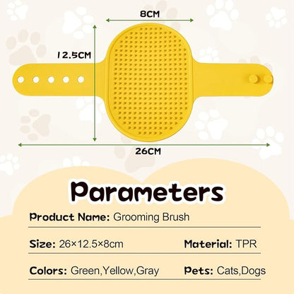 Silicone Grooming Strap Pad for Cats, 2025 New Cat Self Groomer Brush Adjustable Silicone Cat Self Groomer Brush, Multifunctional Cats Combs Massager for Cats Tree Furniture Sofa Chair Legs (Colorful)