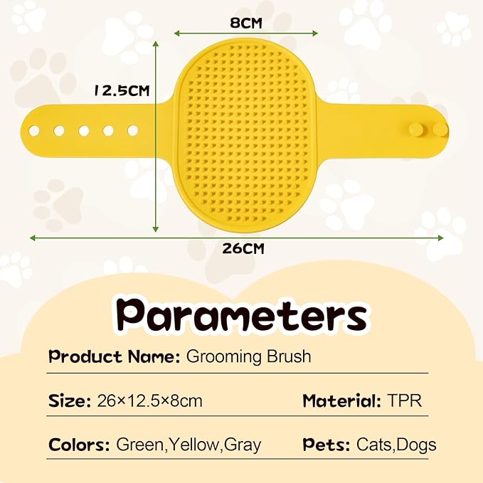 Silicone Grooming Strap Pad for Cats, 2025 New Cat Self Groomer Brush Adjustable Silicone Cat Self Groomer Brush, Multifunctional Cats Combs Massager for Cats Tree Furniture Sofa Chair Legs (Green)