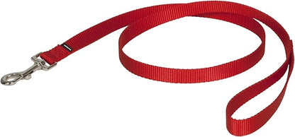 PetSafe Nylon Leash - Chew-Resistant Cat & Dog Behavioral Training Leash - Compatible with Easy-Walk Harness - Traditional-Style Reliable Pet Lead with a Padded Hand Wrap - 3/4" x 4' - Red
