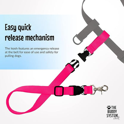 The Buddy System Accessories for Our Dog Leashes Made in USA (Extra Buddy, Small Dog Pink)