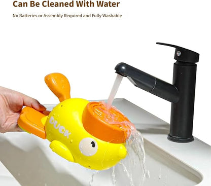 Duck-Shaped Interactive Pet Feeder - Slow Eating Puzzle Toy with Treat Dispenser for Mental Stimulation Yellow/White (Yellow)