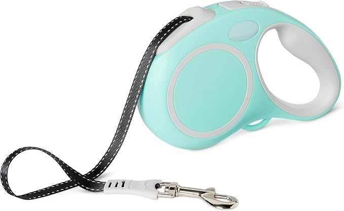 Amazon Basics Retractable Dog Leash with Quick-Lock Function and Non-Slip Grip, M