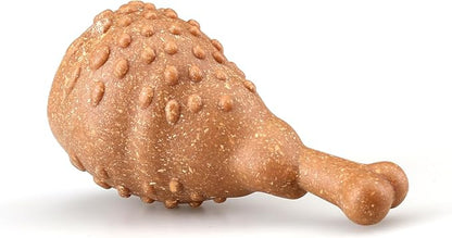 Chicken Leg Chew Toy, for Small to Medium Dogs, Bamboo Fiber & Nylon, Durable Long Lasting Dog Chew for Aggressive Chewers