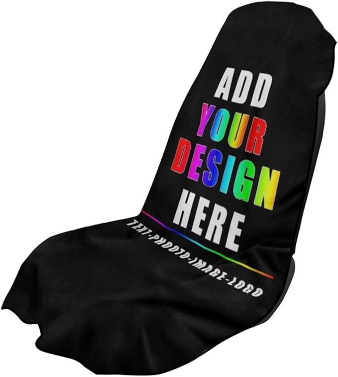 SEANATIVE Customization Car Seat Towel Cover with Storage Bag Seat Post Workout Sweat Washable Covers for Car Towel for Dog Pet Workout Outdoor Yoga Sport Activities
