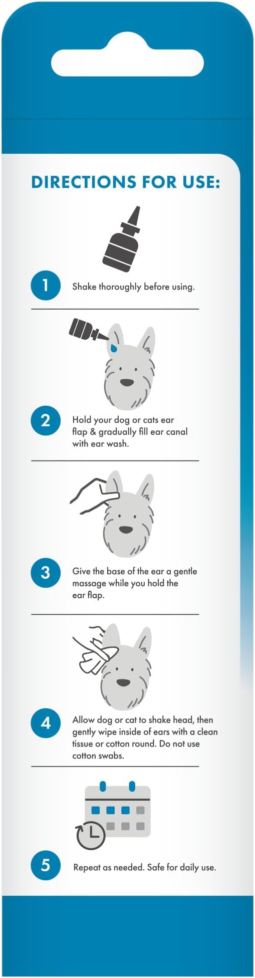TropiClean HomeVet Enzymatic Dog Ear Cleaner, Vet Recommended Treatment for Dogs and Cats, Safe Daily Ear Cleaning Solution, USA Made, 2oz
