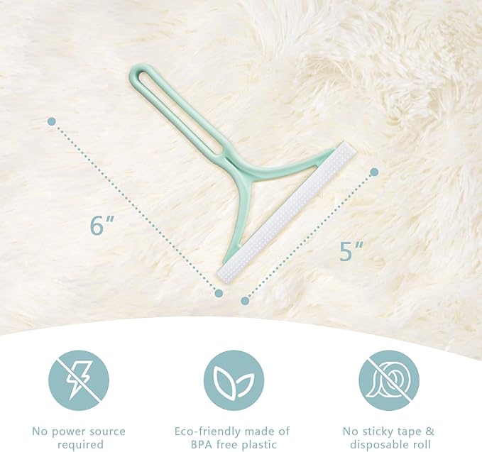 2Pack Pet Hair Remover - Dog & Cat Hair Remover, Premium Scraper Fur Removal Tool