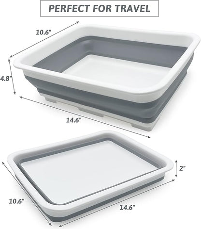Fhiny 2PCS Open Cat Litter Box, Kitten Potty Pan Semi-Enclosed Foldable Waterproof Travel Toilet Low Entrance for Indoor Cats Small Pet Kitty Rabbit Supplies Easy to Clean and Assemble