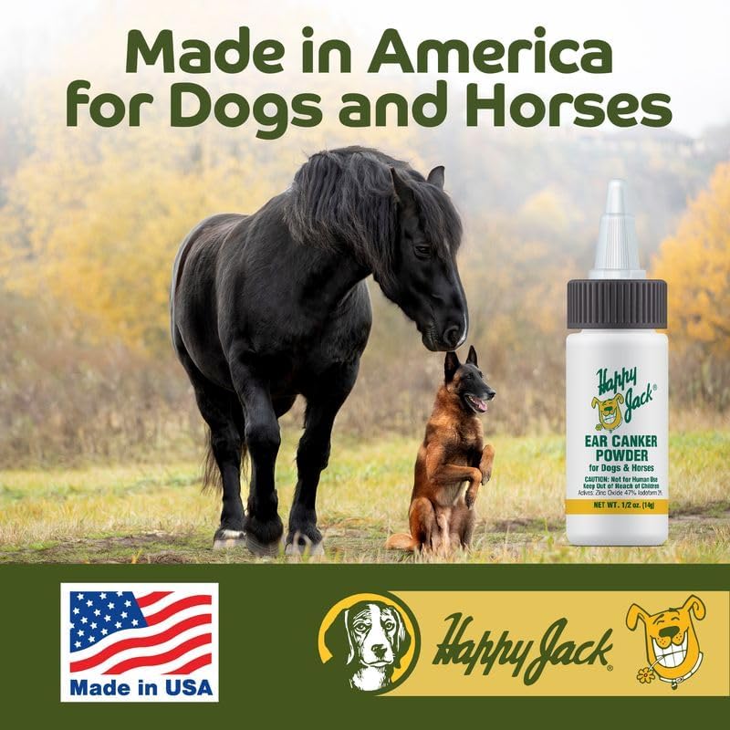 HAPPY JACK Ear Canker Powder (0.5 oz) Dog Ear Powder - Image 5