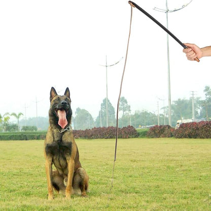 VINGVO Flirt Pole for Dogs, Dog Stick Toy Pet Training Stick Dog Training Tools Dog Training Pulling Chewing Whip Leather Protect Dog Rope Toy Pet Leashes for Small Medium Large Dog