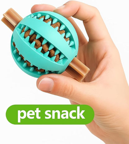 5 Pack Rubber Dog Chew Balls 6 cm – Durable Dental Chew Toys for Teeth Cleaning, Interactive Chewing Toy for Small, Medium and Large Dogs