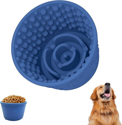Dog Lick Bowls,Slow Feeding Dog Bowl,Non-Slip Dogs Treat Bowl,Puppy Slow Feeder for Relieving Concentration,Lick Bowls for Pet(L)