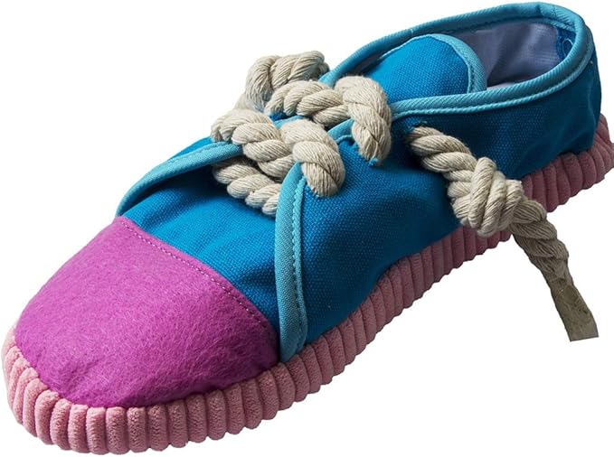 Dog Chew Toys,Creative Shoes Shape Squeaky Toy, Durable and Safe Dog Playing Toy Funny Shoes Sound Toy for Small and Medium Pets