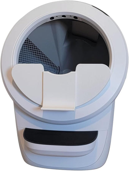 Pee Guard Max Shield Step for Litter-Robot 4 : Anti-Flicking, One-Piece Design (White Pee Guard Shield)