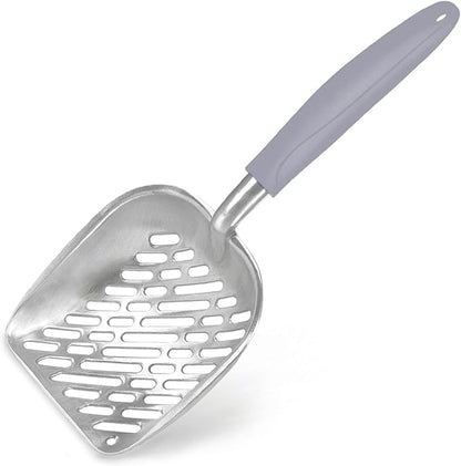 SunGrow Large Cat Litter Scoop, Life Transforming Cat Scooper, Reduces Hand Fatigue, Saves Clear Litter, Makes Scooping Faster and Easier