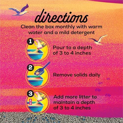 Purina Tidy Cats Bahama Sunset Scented Clumping Cat Litter Odor Control Formula - Image 6