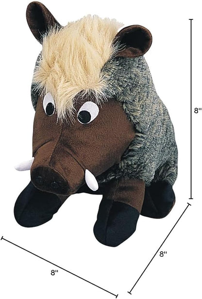Pet Lou WAR-8 Medium Plush Dog Chew Toy, 8-Inch Warthog