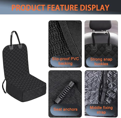 Dog Car Seat Cover for Back Seat for Toyota bZ 2026, Back Seat Pet Bed Mat for Travel, Waterproof Nonslip, Easy to Clean Up,A-Front Seats