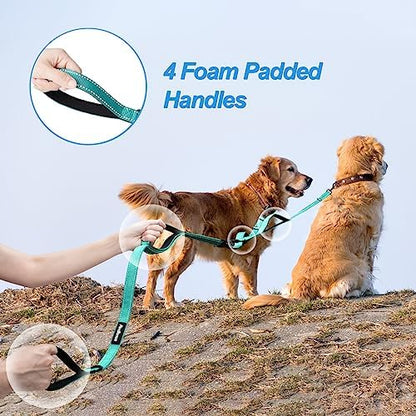 PetBonus Double Dog Leash, No Tangle Dual Leash, Walking Training Lead - Image 3