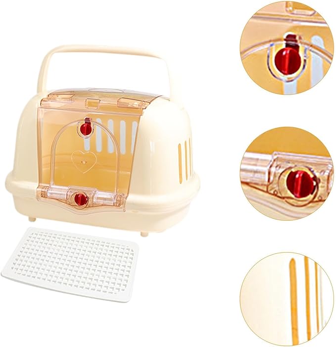 Dog Chenil Animal Carrier Transporter, Beige