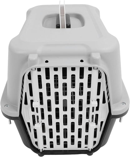 Asixxsix Pet Carrier, 4 Sides Ventilation Lockable Door Hard Sided Cat Carrier, Dog with 12 Accessories for Outdoor Home Car Travel