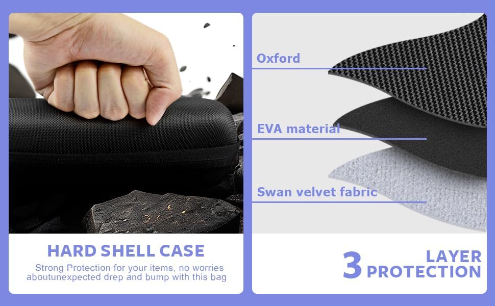 GUBEE Hard Travel Case Compatible with Casfuy Dog Nail Claw Grinder, Protective Storage Bag for Wireless Paw Trimmer - Image 5