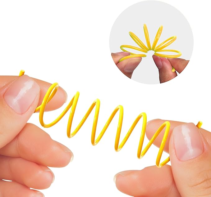 Cat Spring Toys 60 Pack, Interactive Toys for Kittens to Swat, Bite & Hunt, Colorful Durable Plastic Spiral Springs for Indoor Cats