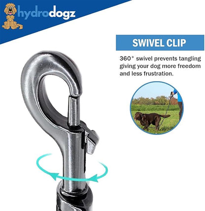 Reflective Padded Floating Leash and Collar Set Bundle Combo, Adjustable Comfortable Durable Collars for Small Medium Large Dogs (1" Collar w/Leash)