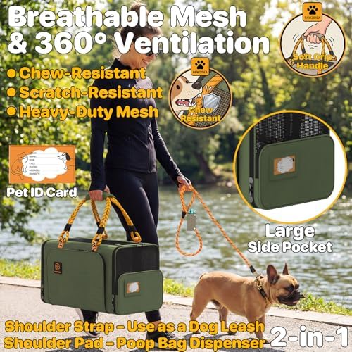 PAWZIDEA Expandable Pet Carrier for Small Cats & Dogs, TSA Airline Approved - Image 4