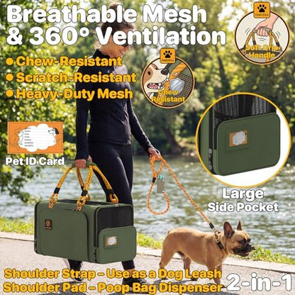 PAWZIDEA Expandable Pet Carrier for Small Cats & Dogs, TSA Airline Approved - Image 4