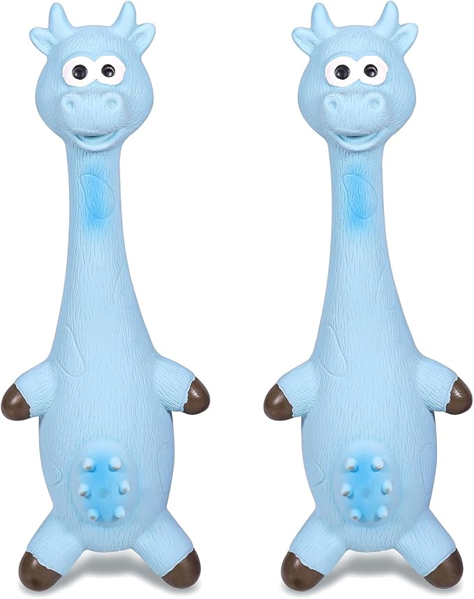 Dog Toys Squeaky, Funny Animal Interactive Latex Rubber Squeak Pet Toy Pack for Puppy Small Medium Breed Dogs