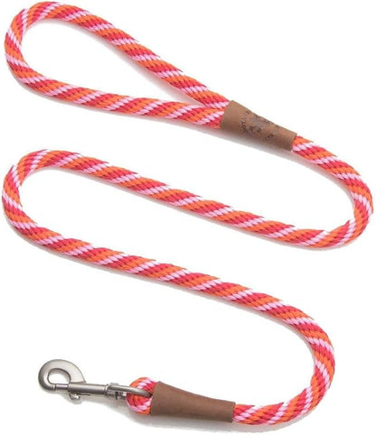 Mendota Pet Snap Leash - British-Style Braided Dog Lead, Made in The USA - Taffy, 3/8 in x 4 ft - for Small/Medium Breeds