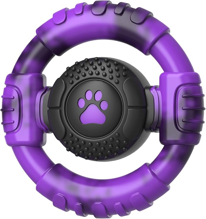 Tough Dog Toys for Aggressive Chewers, Indestructible Dog Toy for Large Dogs, Nylon Chew Toys for Medium Large Breed, Interactive Dog Toys to Keep Them Busy, Dog Birthday