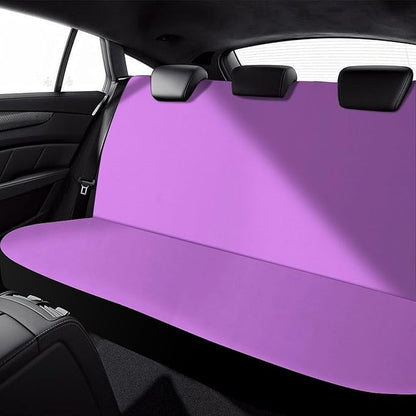 Men's Padded Rear Bench Car Seat Cover, Universal Fit Auto Soft Back Seat Cover, Dirt Proof Dog Car Back Seat Cover for Trucks SUV Compatible with Light Purple