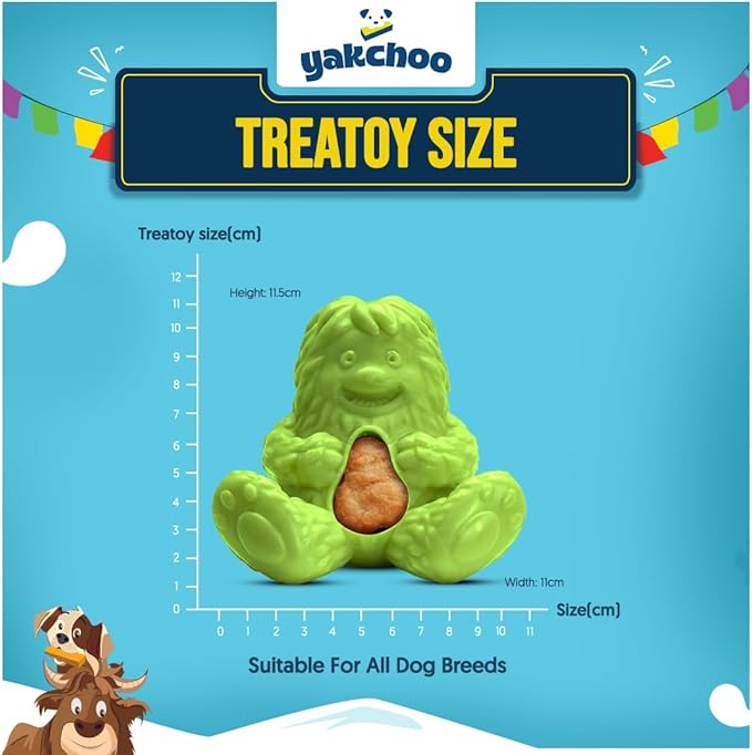 Treatoy for Dogs (Pink) | BPA Free Interactive Chew Toy with Natural Himalayan Cheese Treat | Durable, Gentle on Gums, Fun Training & Dental Toy | Includes 5 Yak Cheese Nuggets