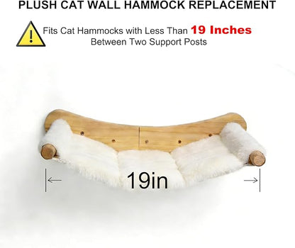 Plush Cat Wall Hammock Replacement - 22.5 * 16 in, Fits Poles Within 18.5 in
