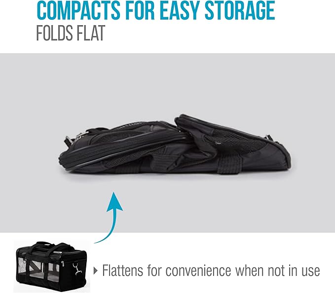 Sherpa Original Deluxe Travel Pet Carrier, Airline Approved & Guaranteed On Board - Black Lattice, Small