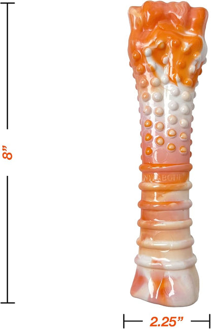 Nylabone Limited Edition 70th Birthday Textured Bone Power Chew Toy for Dogs, Durable & Tough Dog Toys for Aggressive Chewers, Roasted Chicken Flavor, X-Large Dogs - 50+ lbs (1 Count) (Pack of 6)