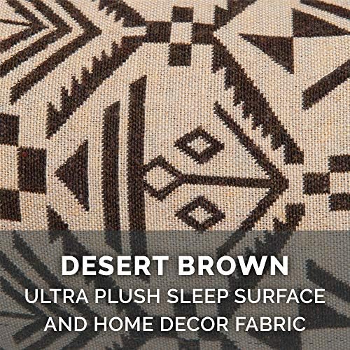Furhaven Replacement Dog Bed Cover Plush & Southwest Kilim Décor Sofa-Style, Machine Washable - Desert Brown, Large - Image 4