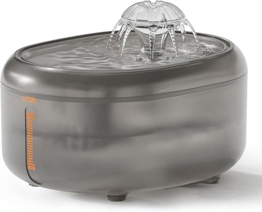 WOPET Cat Water Fountain, 67oz/2L Automatic Pet Water Dispenser for Cats & Small Dogs, Ultra Quiet Sleep-Friendly Pump, BPA-Free, 2 Flow Modes, Visible Water Level, 3-Stage Filtration