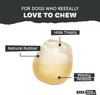 Barkbox Tipsy Toast Glass – Treat Dispensing Dog Toys – Puppy and Pet Toys for Medium to Large Dogs